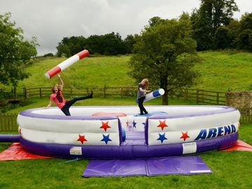 Comercial Inflatable Outdoor Games Inflatable Gladiator Penerbangan Untuk Keluarga