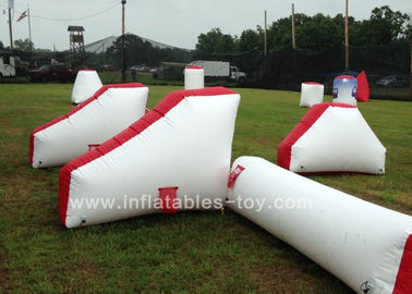 0.9mm PVC Inflatable Air Paintball Bunker Laser Tag Bunker Menembak Game Olahraga Tiup Untuk Taman Bermain
