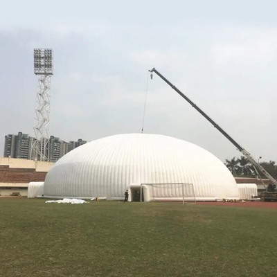 0.55mm Pvc Tarpaulin Lighting Inflatable Dome Tent Untuk Acara Pesta