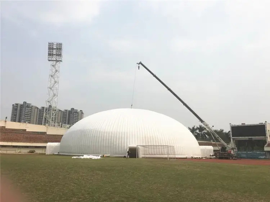 0.55mm Pvc Tarpaulin Lighting Inflatable Dome Tent Untuk Acara Pesta