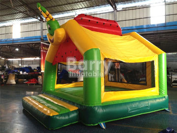 Tahan lama Caterpillar Castle Kids Inflatable Bouncers Untuk Backyard / Playground