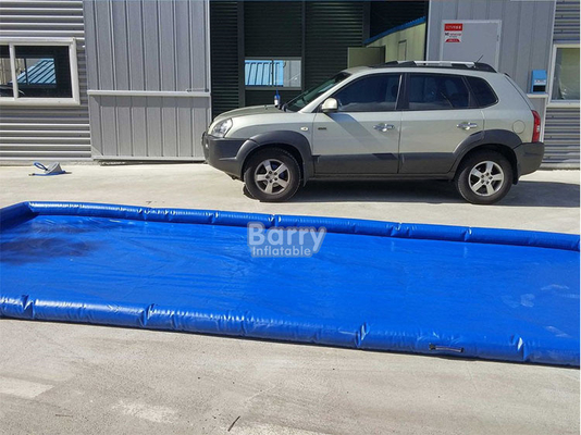 PVC Truck Inflatable Car Clean Pad PVC Portable Inflatable Car Wash Containment Mat Dengan Sistem Reklamasi Air