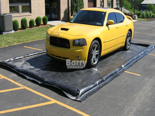Commercial Customized Water Collector Containment Mat Pvc Portable Inflatable Car Wash Mat