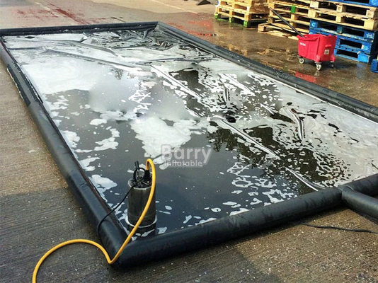 Car Water Containment Mat Mudah Bersih PVC Inflatable Wash Pads Pembersih Mat Untuk Mobil
