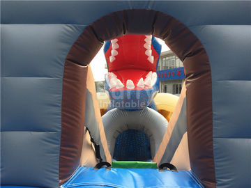 Kelas komersial Kelas Naga Besar Inflatable Water Slides 15 * 11 * 8m Disesuaikan