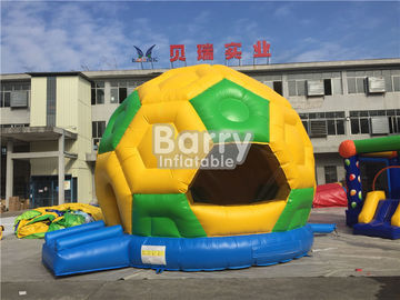 Komersial Inflatable Football Bouncer, PVC Tarpaulin Soccer Meledakkan Rumah Bouncing
