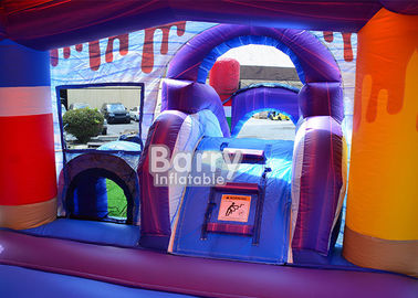 Ice Pops Mega Front Loader Inflatable Combo Bouncer Untuk Anak-Anak