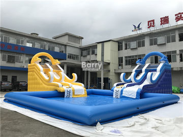 Slide Taman Air Inflatable Disesuaikan Dengan Kolam Renang / Taman Bermain Anak Tiup