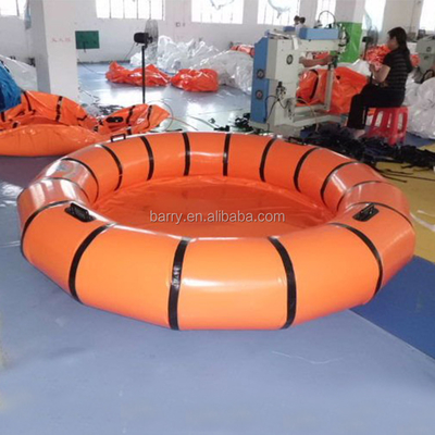 Kolam Renang Air Portabel Kustom Orange Kids Inflatable Swimming Pool